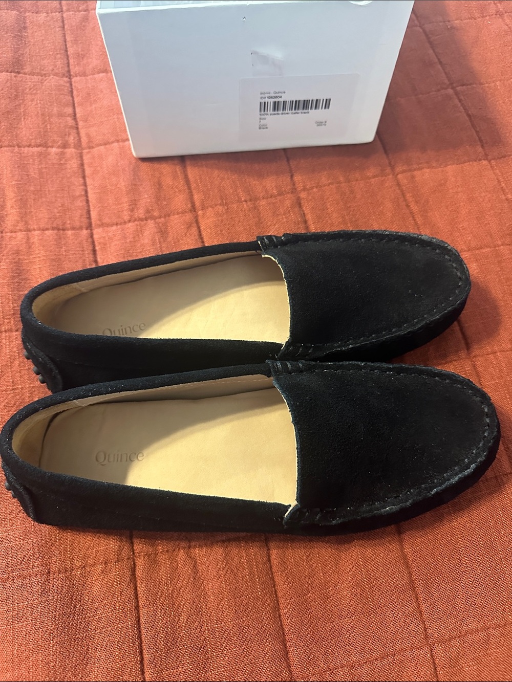 Quince Women’s Suede Driver Loafer in Black